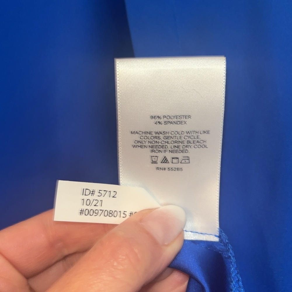 Express Blue Button-Up Shirt - Picture 4 of 8